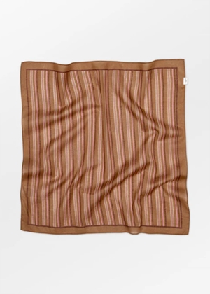 Scallopia striped cotta scarf Wood Trush Becksøndergard 